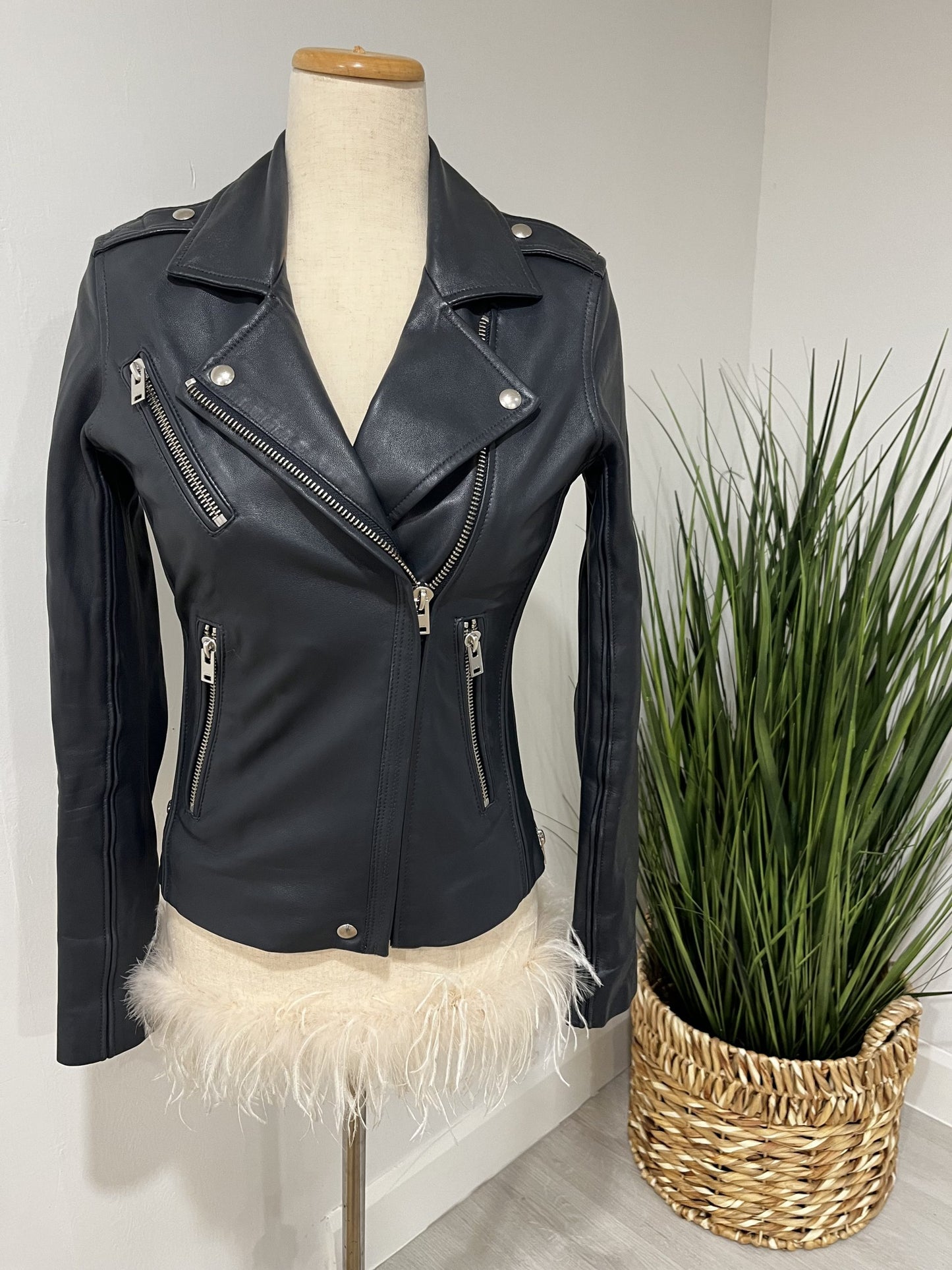 Iro Zipped Leather Jacket
