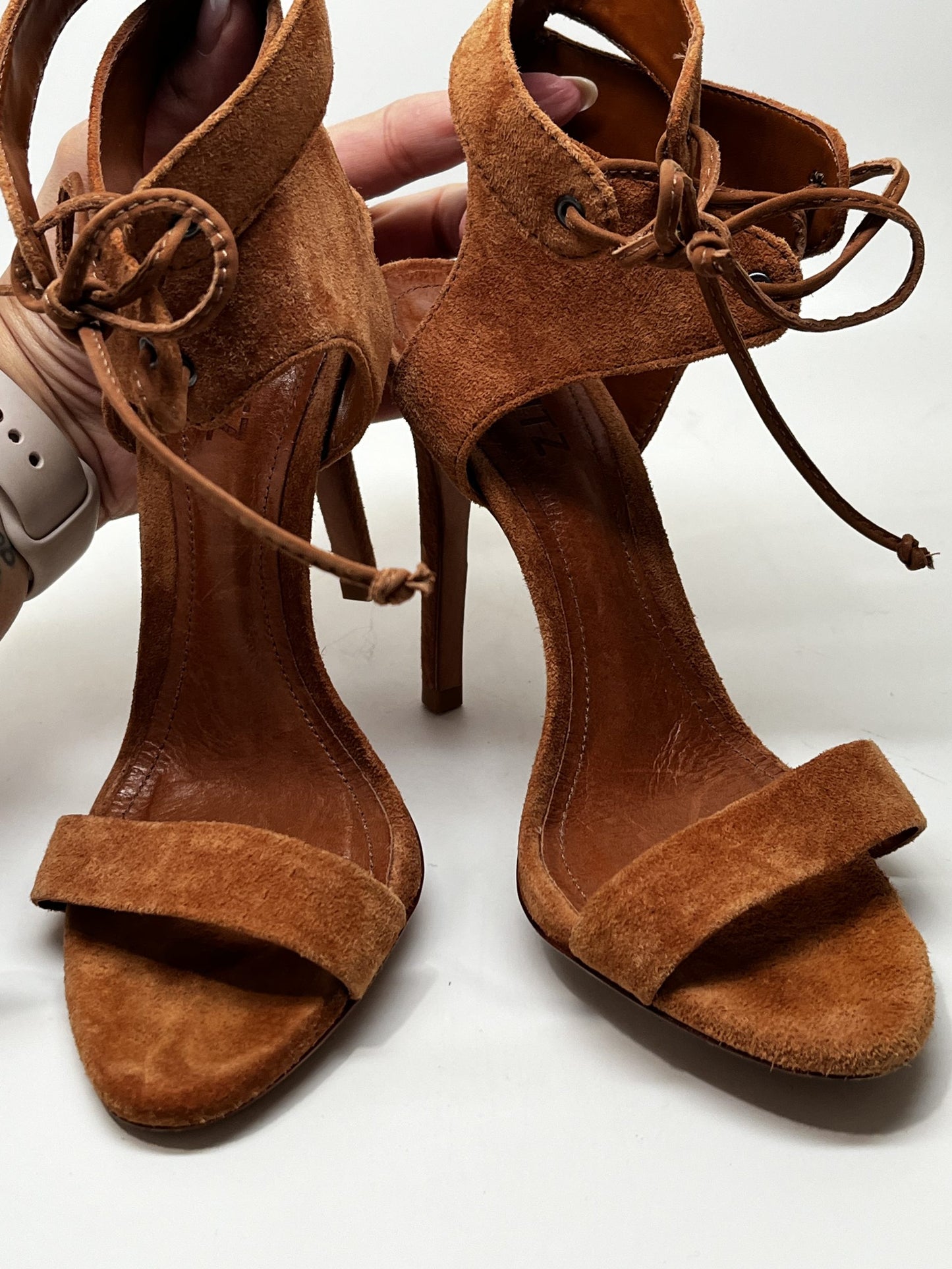 Schutz Suede Open-Toe Sandal