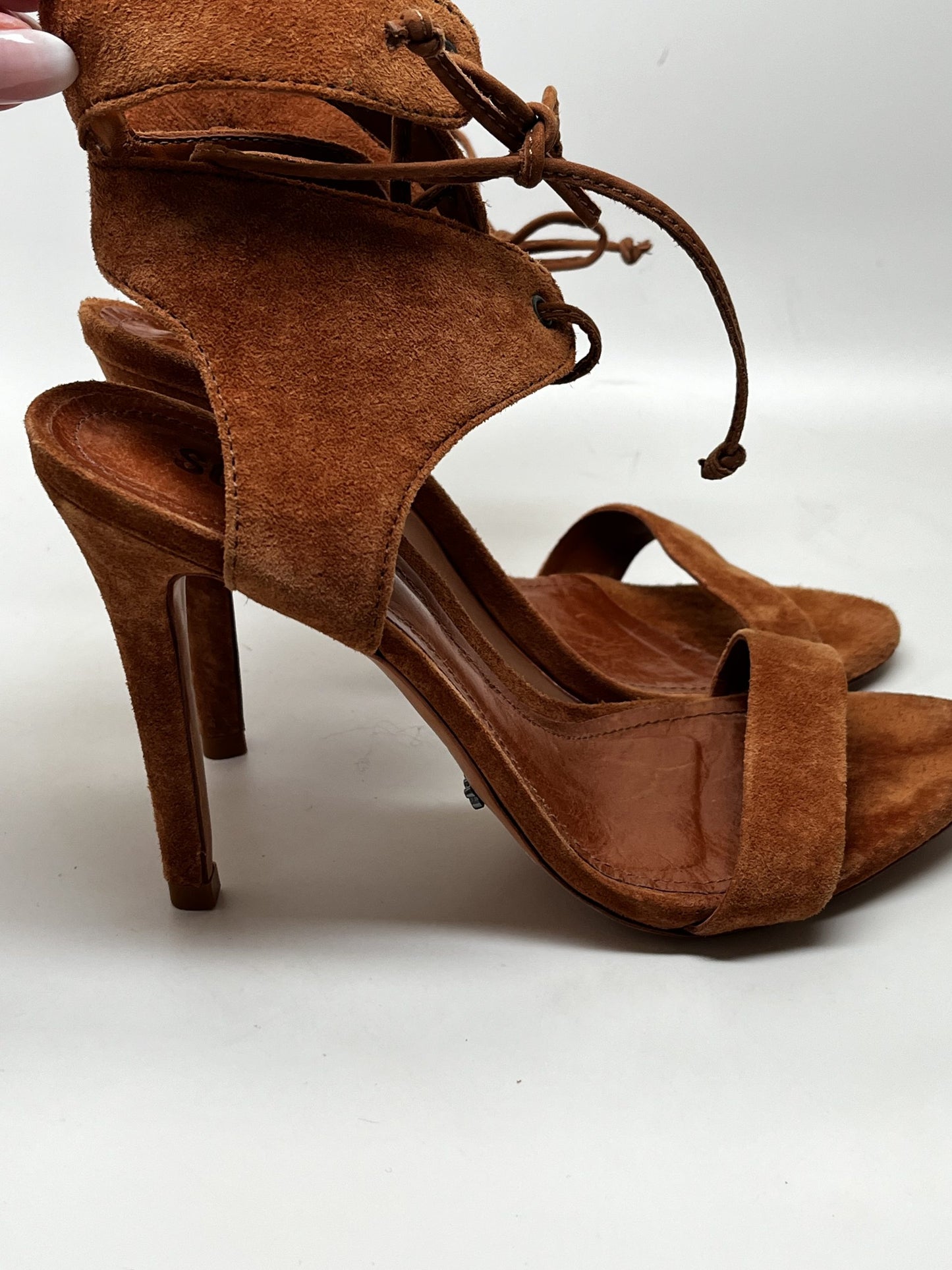 Schutz Suede Open-Toe Sandal