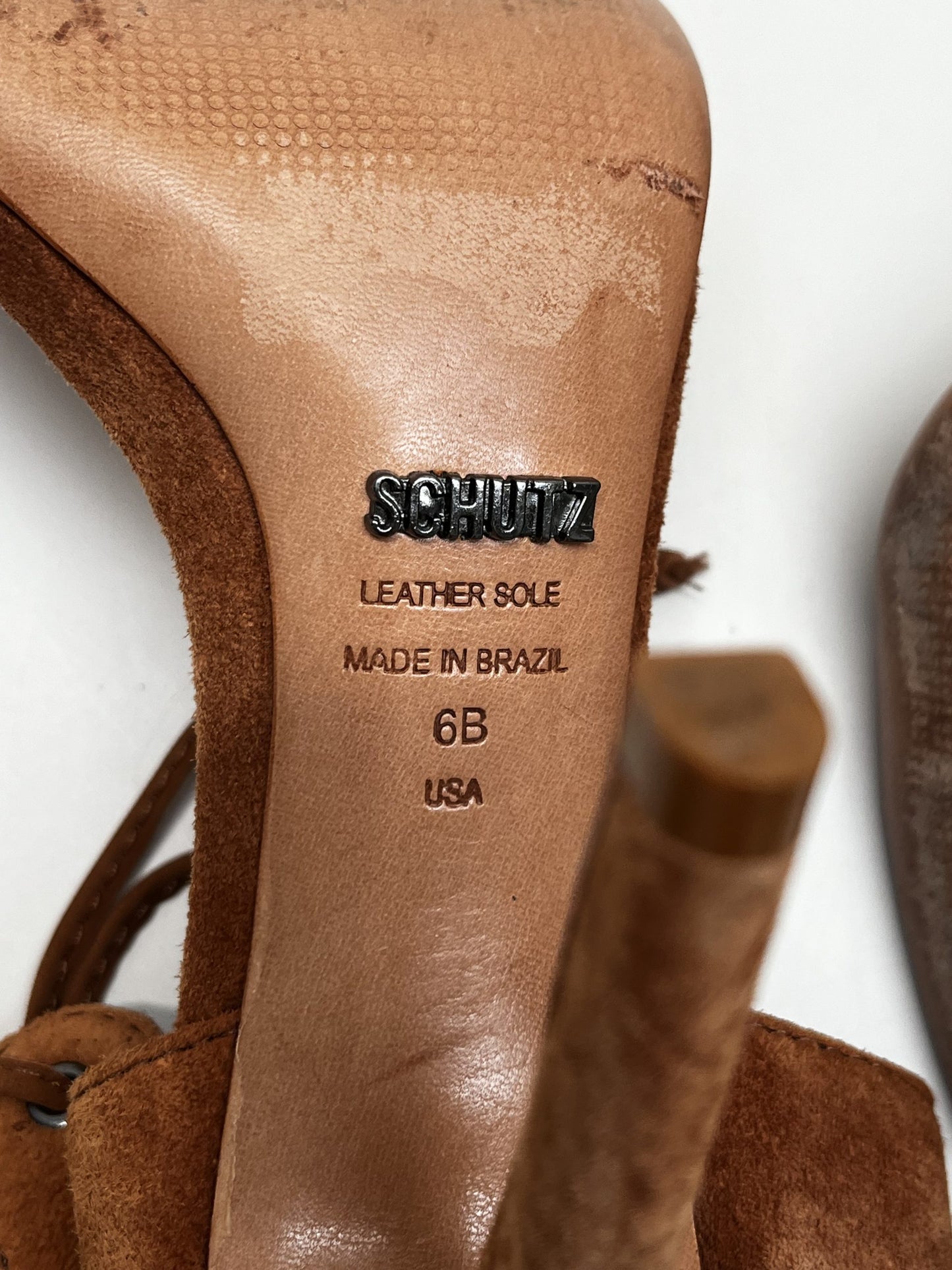 Schutz Suede Open-Toe Sandal
