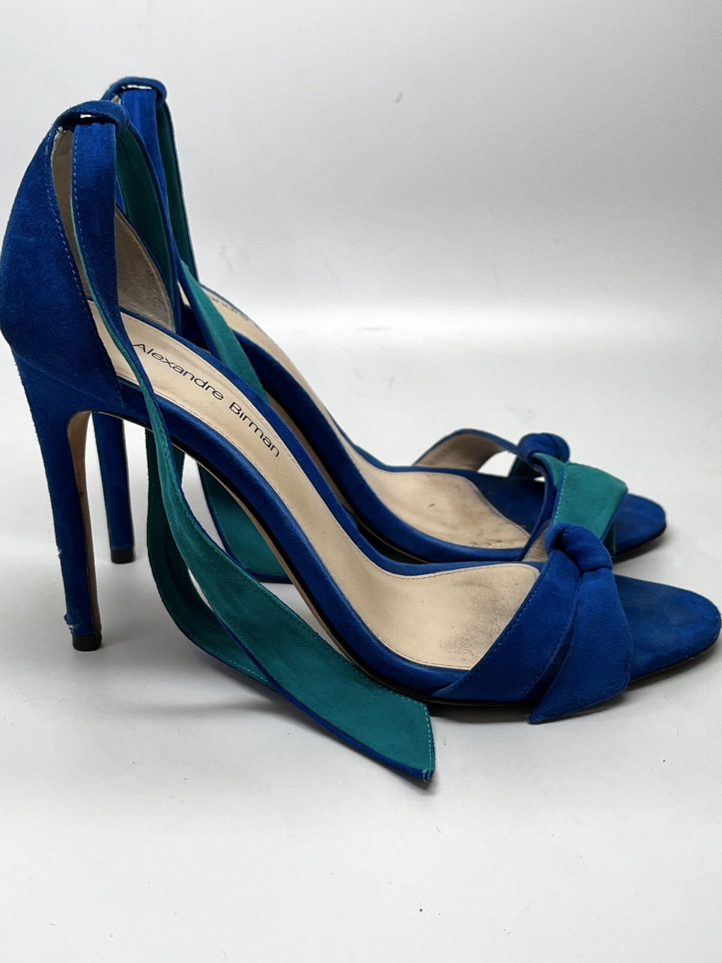 Alexandre Birman Suede Strap Sandal Blue