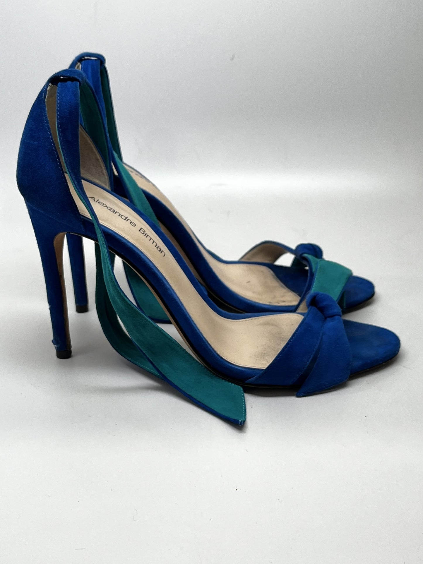 Alexandre Birman Suede Strap Sandal Blue