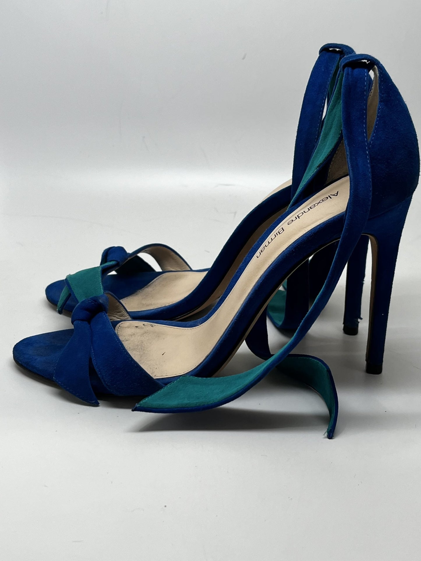 Alexandre Birman Suede Strap Sandal Blue
