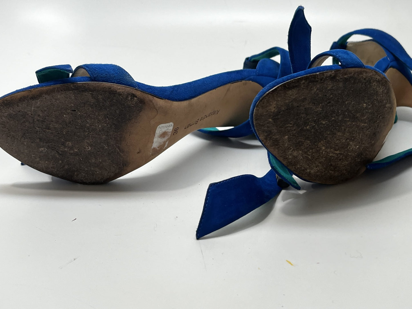 Alexandre Birman Suede Strap Sandal Blue