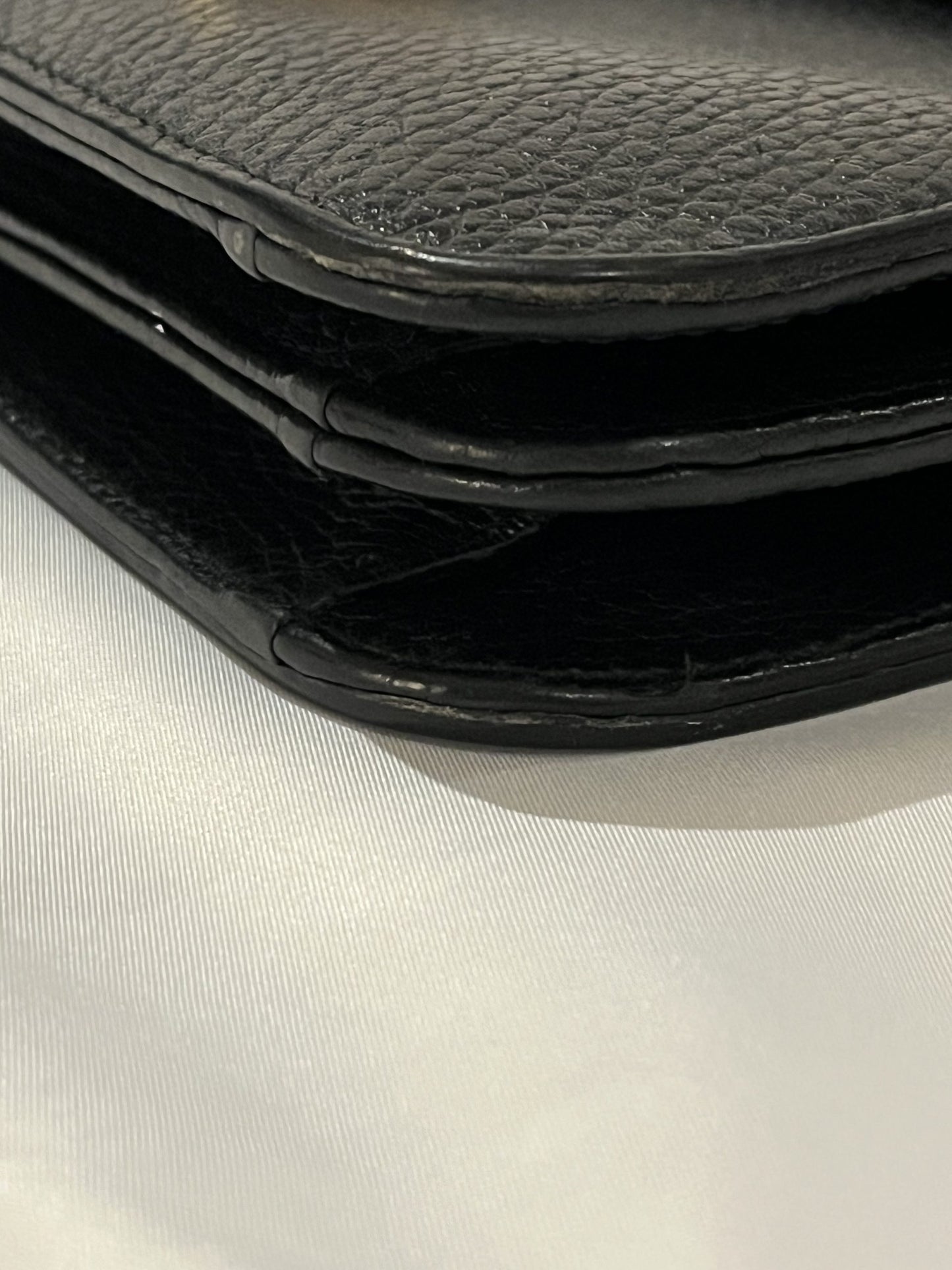 Gucci Interlocking G Dollar Flap Bag in Black