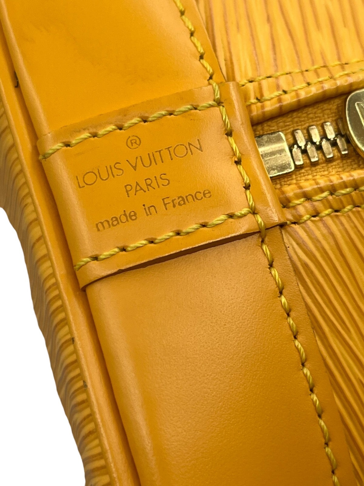 Louis Vuitton Alma MM Yellow Epi