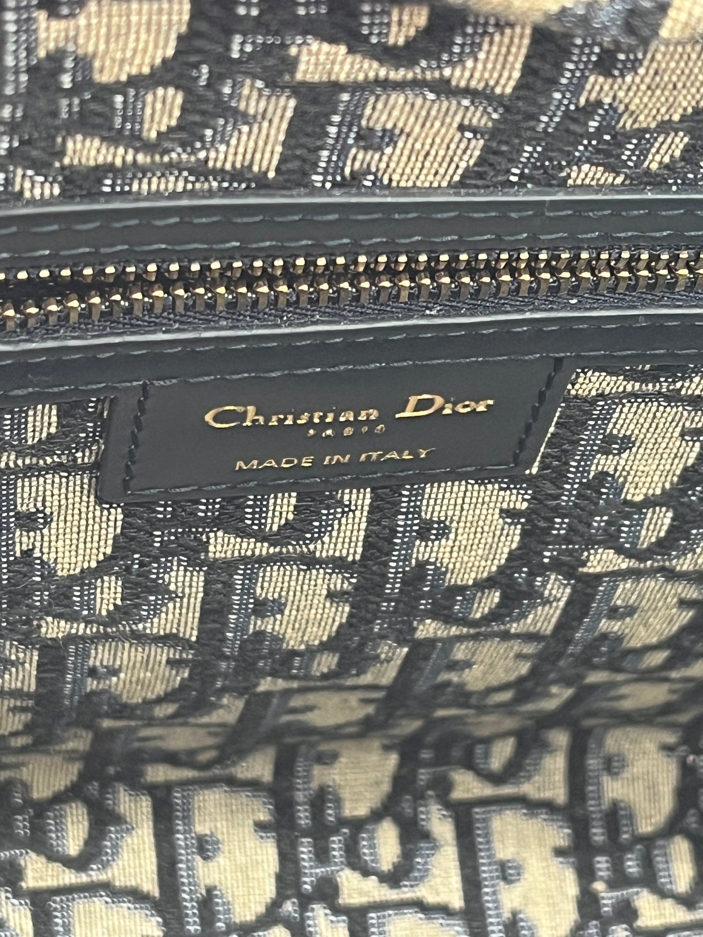 Christian Dior Wicker Oblique Basket Bag in Blue