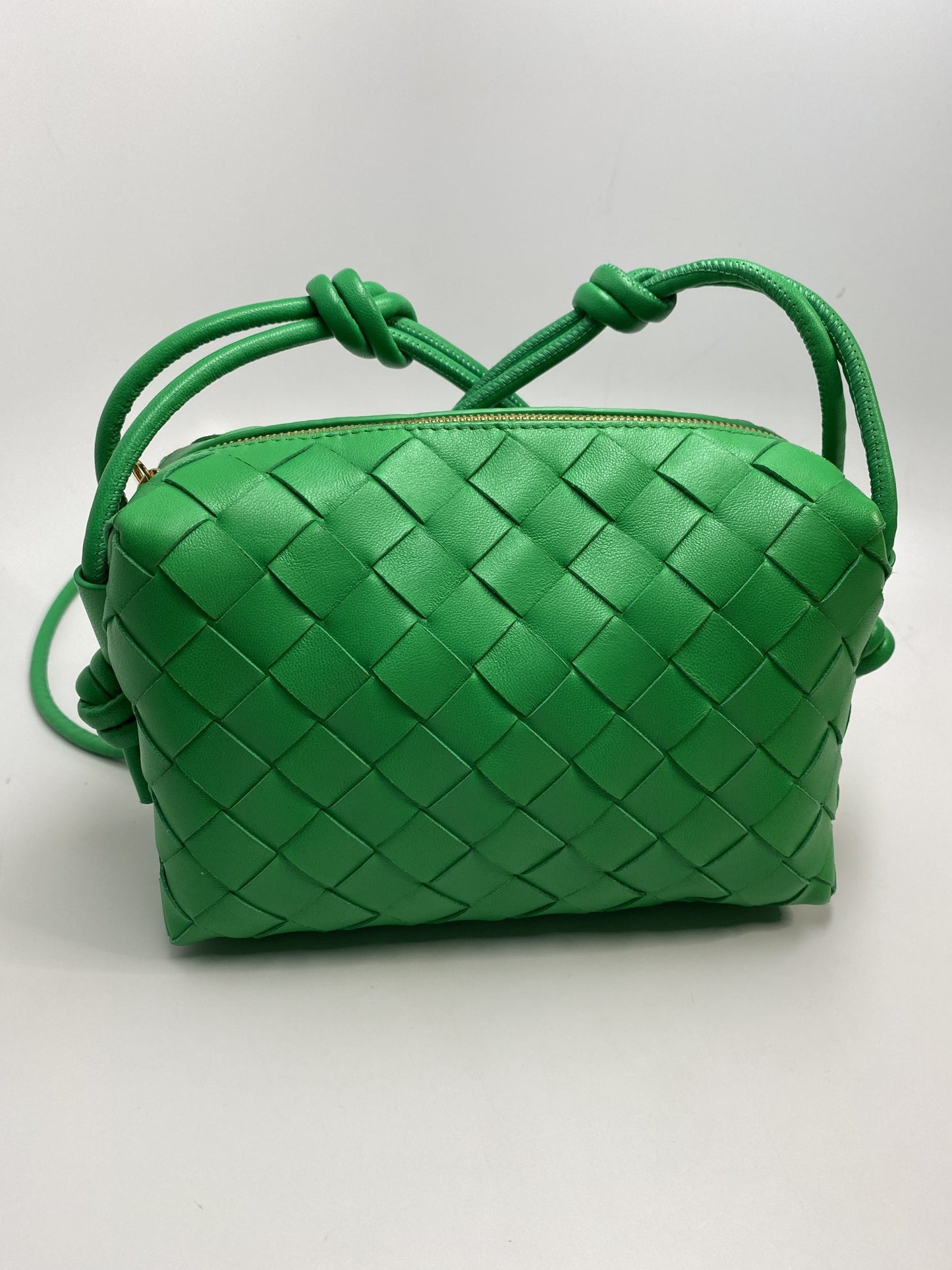 Bottega Veneta Mini Loop Camera Bag Parakeet Green