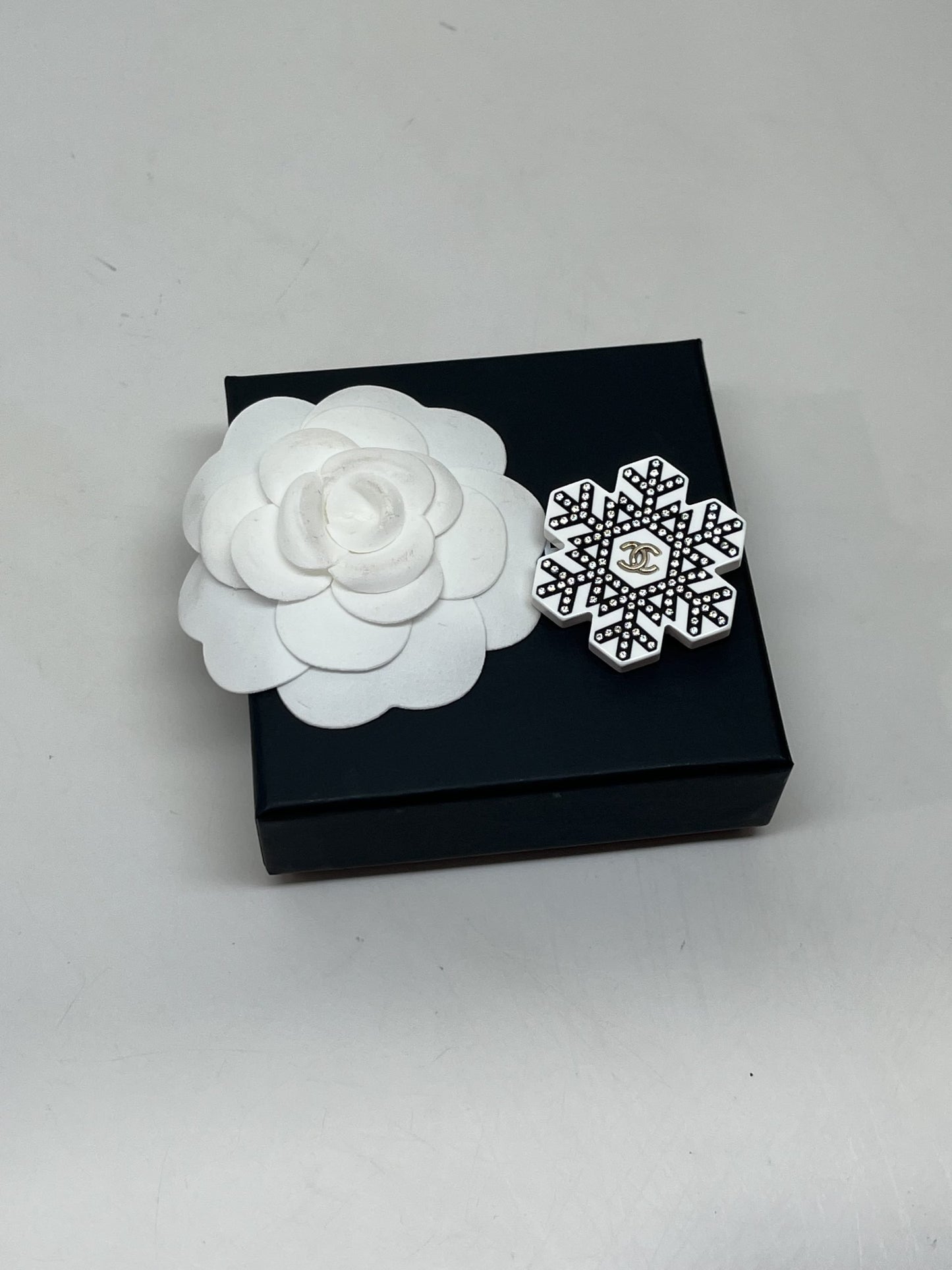 Chanel Snowflake Brooch - Resin with Rhinestone