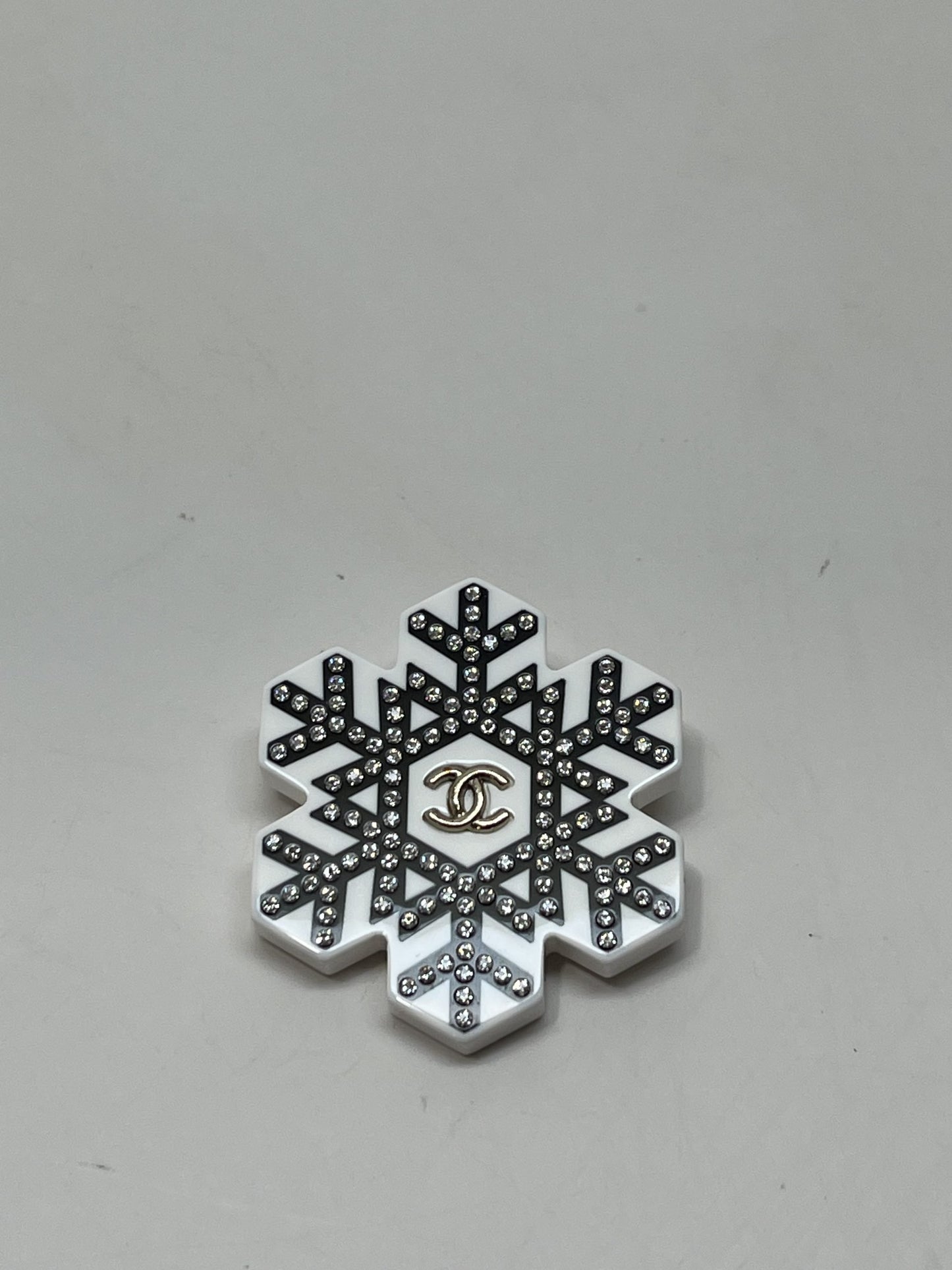 Chanel Snowflake Brooch - Resin with Rhinestone