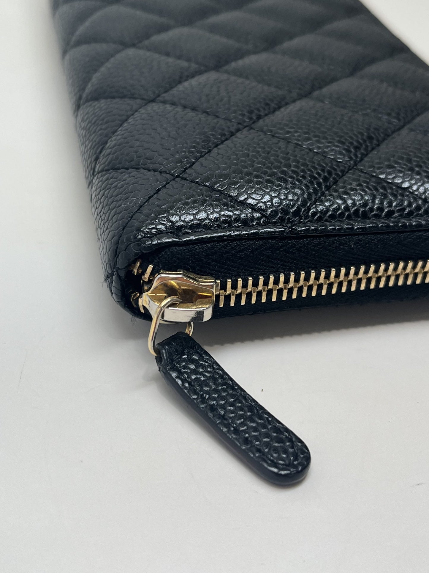 Chanel Classic Long Zipped Wallet in Caviar