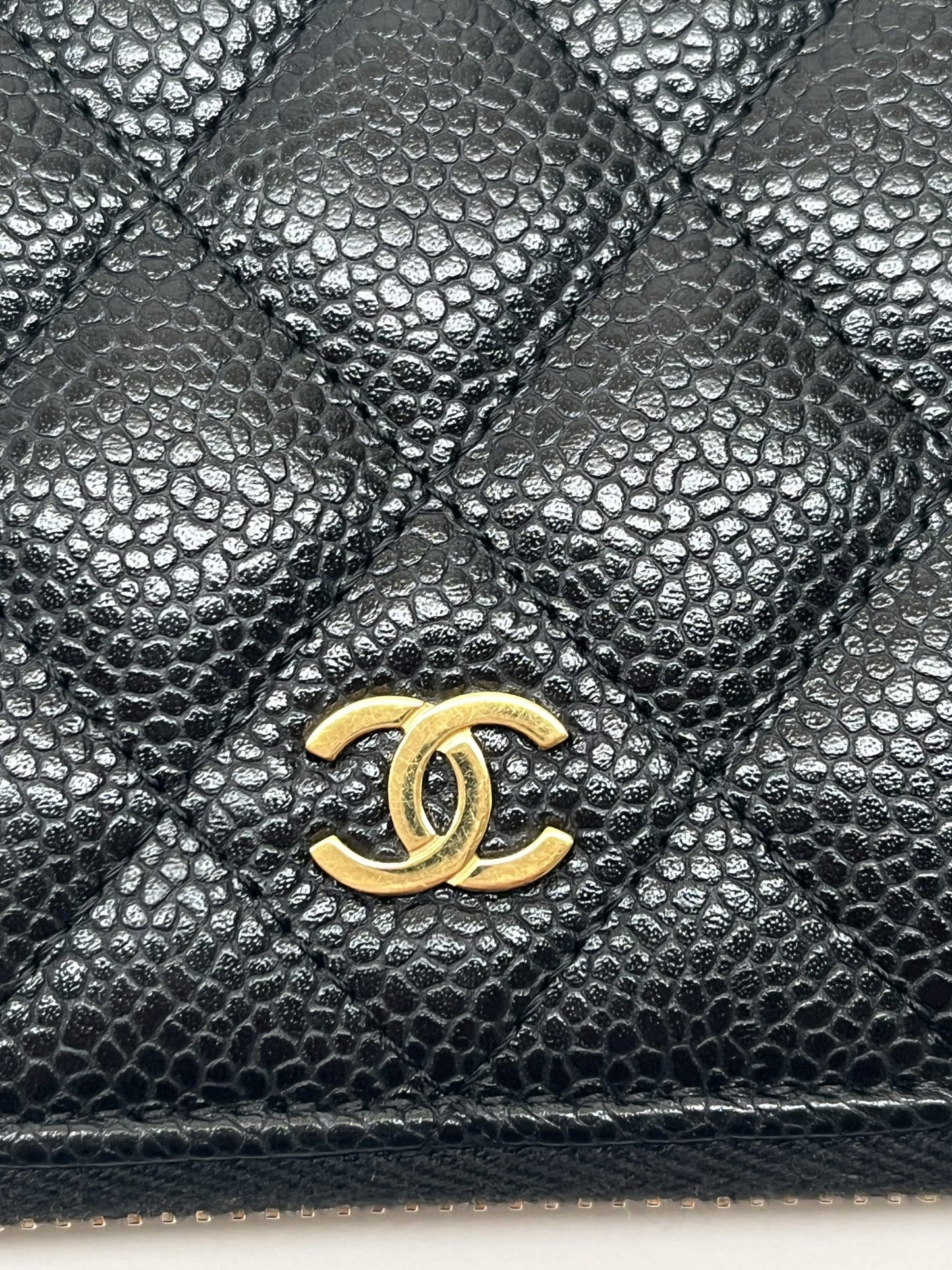 Chanel Classic Long Zipped Wallet in Caviar