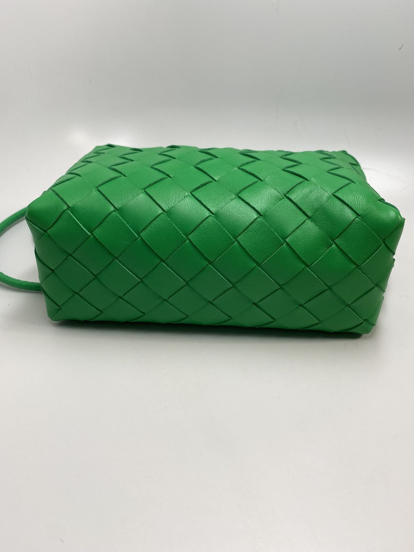 Bottega Veneta Mini Loop Camera Bag Parakeet Green