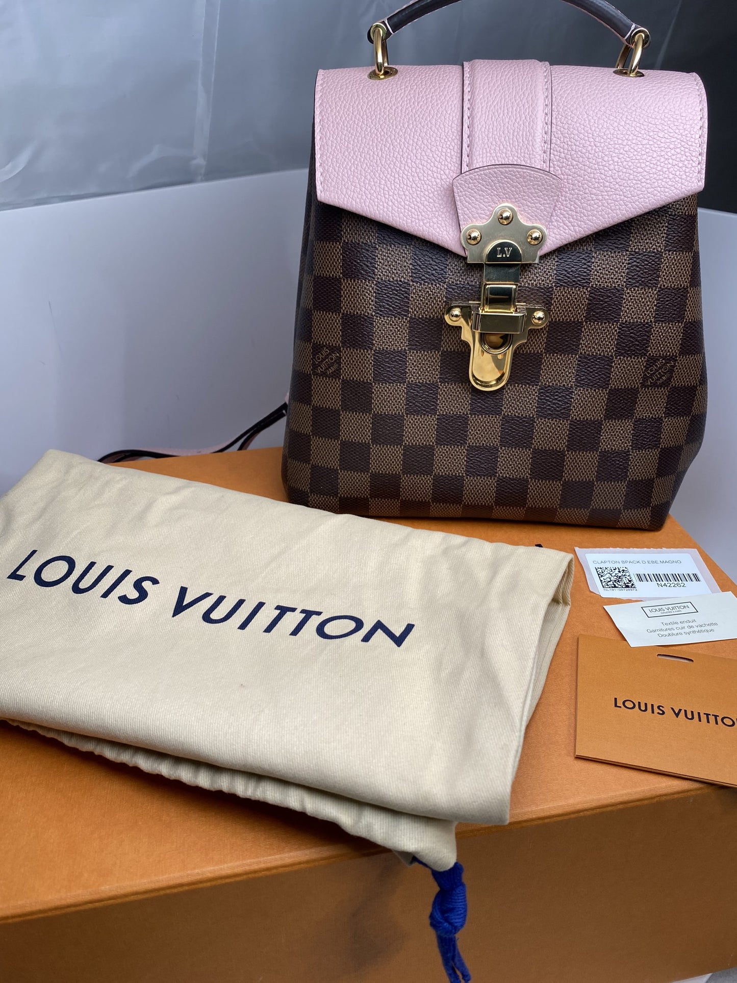 Louis Vuitton Clapton Backpack Damier Ebene