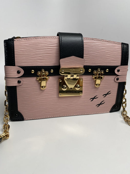 Louis Vuitton Trunk Clutch Rose Ballerine Epi