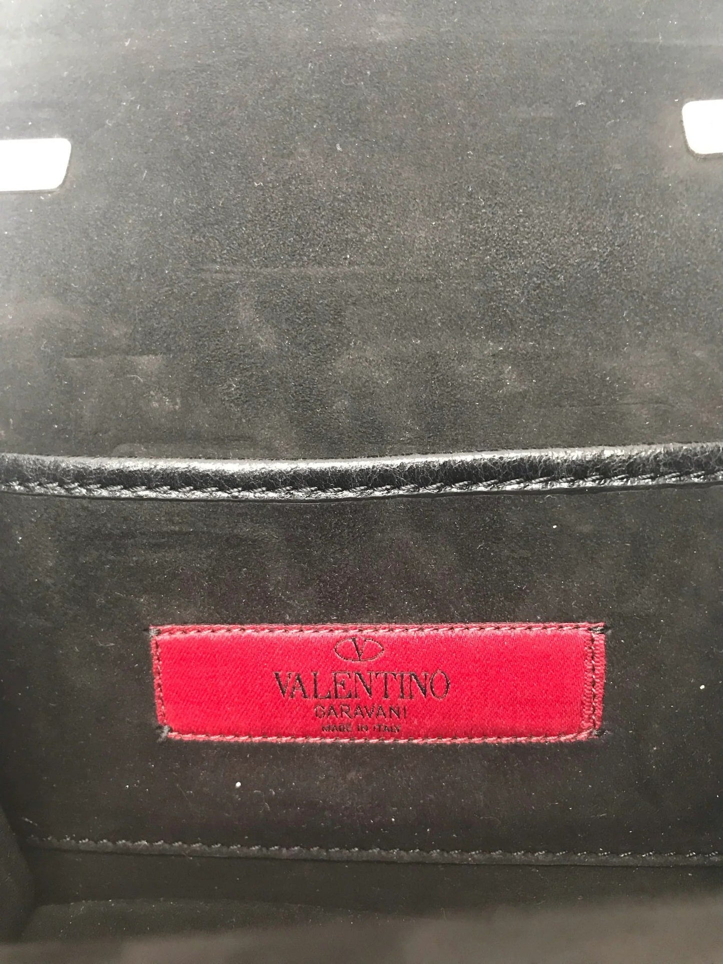 VALENTINO GARAVANI BLACK PANTHER CHAIN LINK SHOULDER BAG