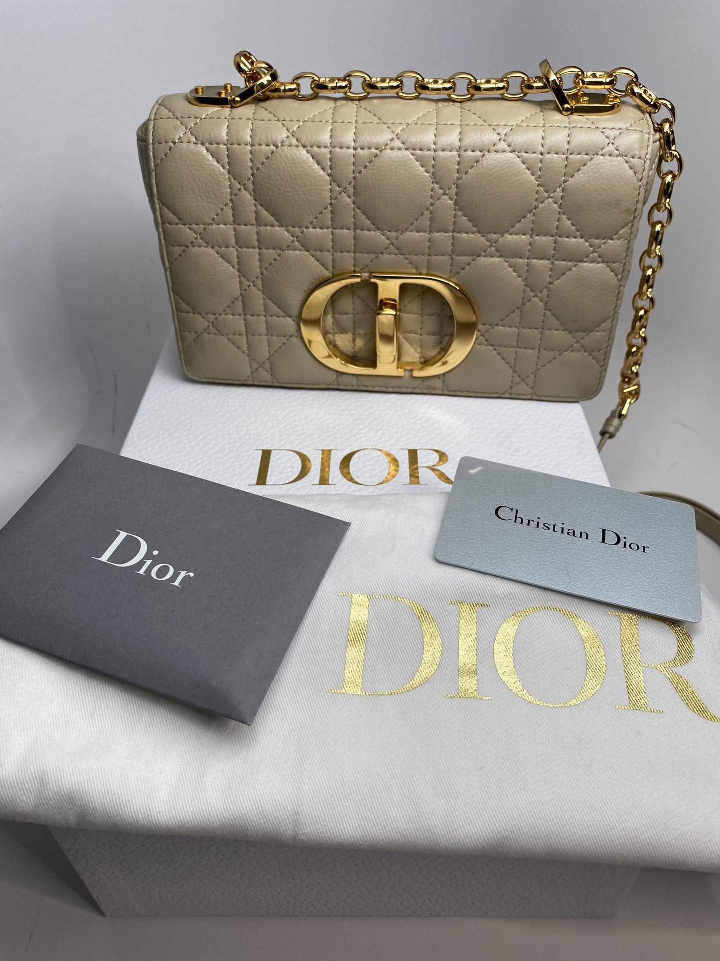 Dior Natural Medium Caro Shoulder Bag